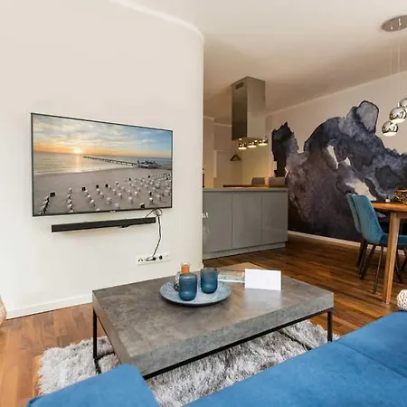 公寓 Quartier Am Kurpark App 03 塞巴特黑灵斯多夫